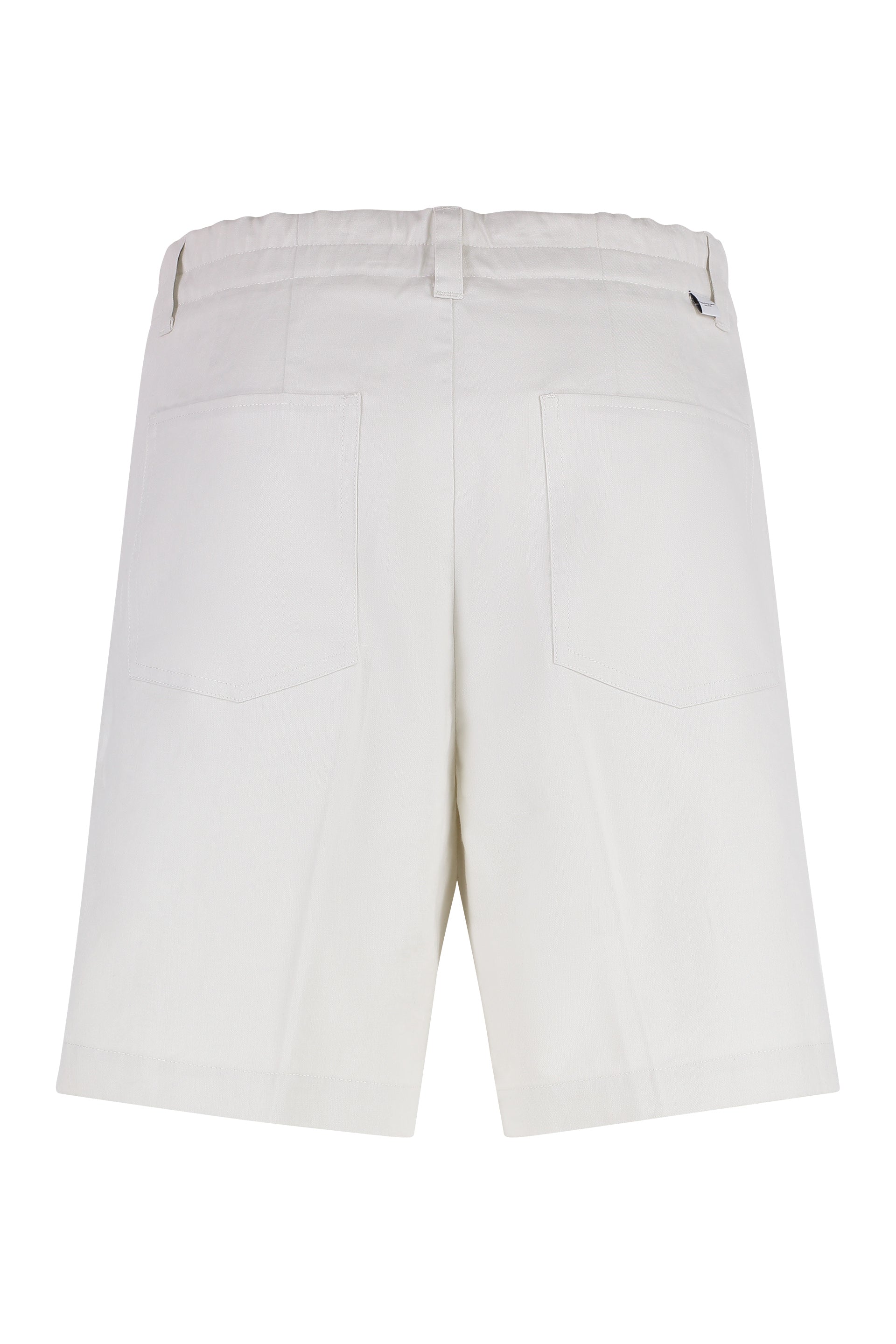 PAOLO PECORA Linen Bermuda Shorts for Men