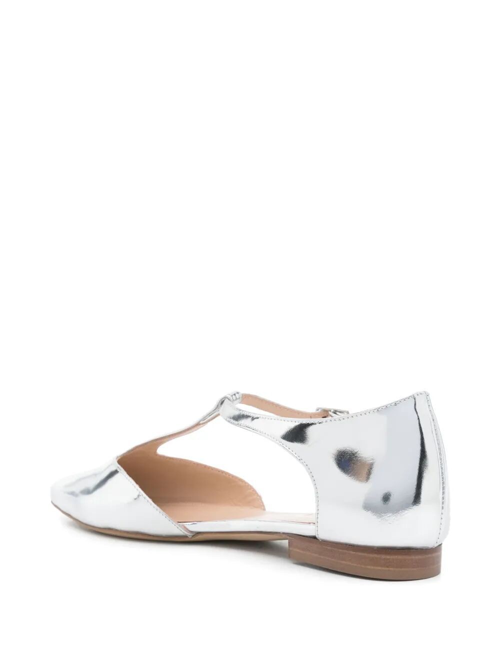 PAROSH Metallic Ballerina Shoes for Women