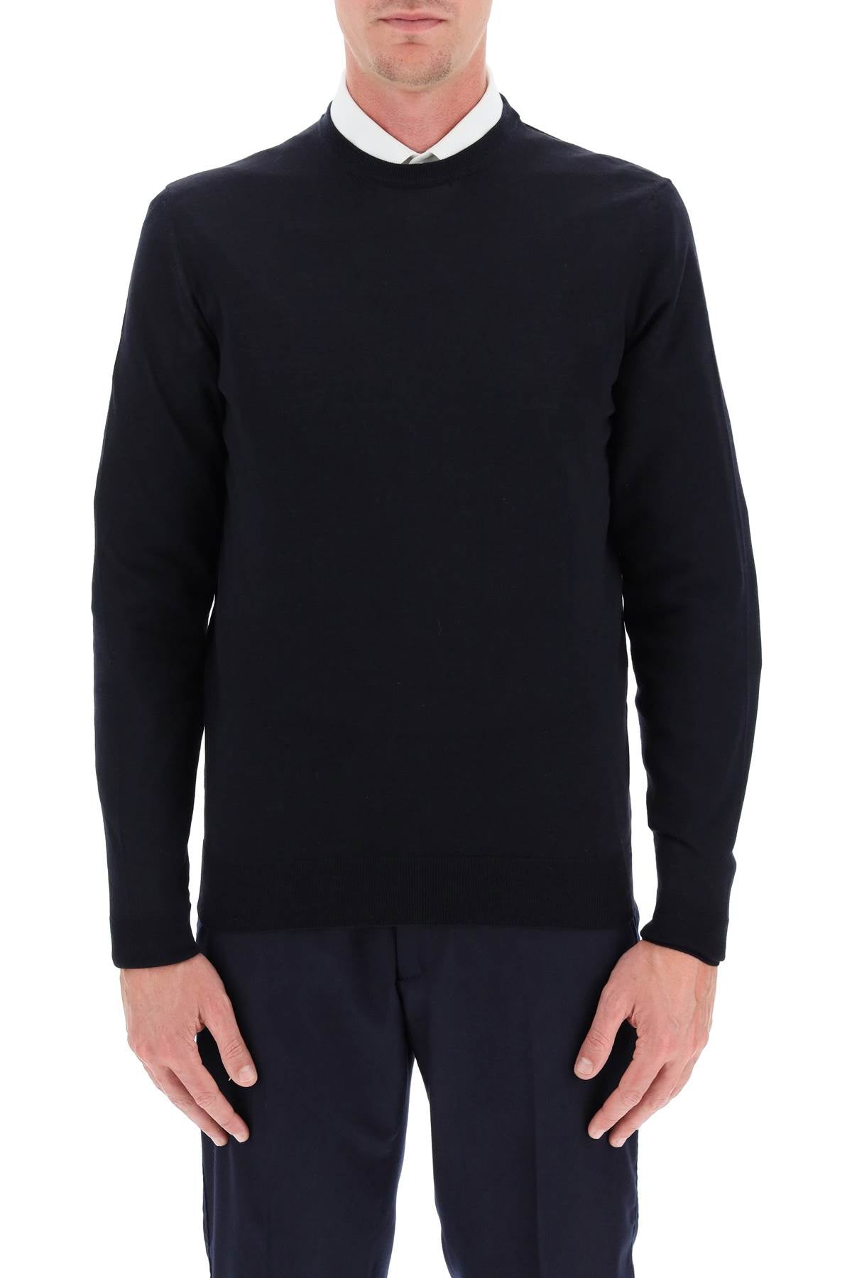 DRUMOHR Classic Wool Crew-Neck Pullover for Men