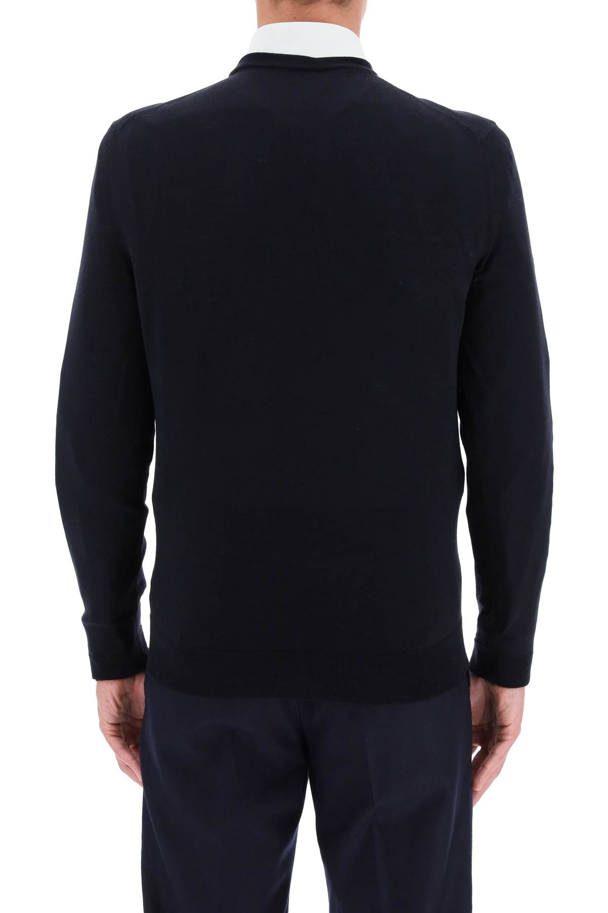 DRUMOHR Classic Wool Crew-Neck Pullover for Men