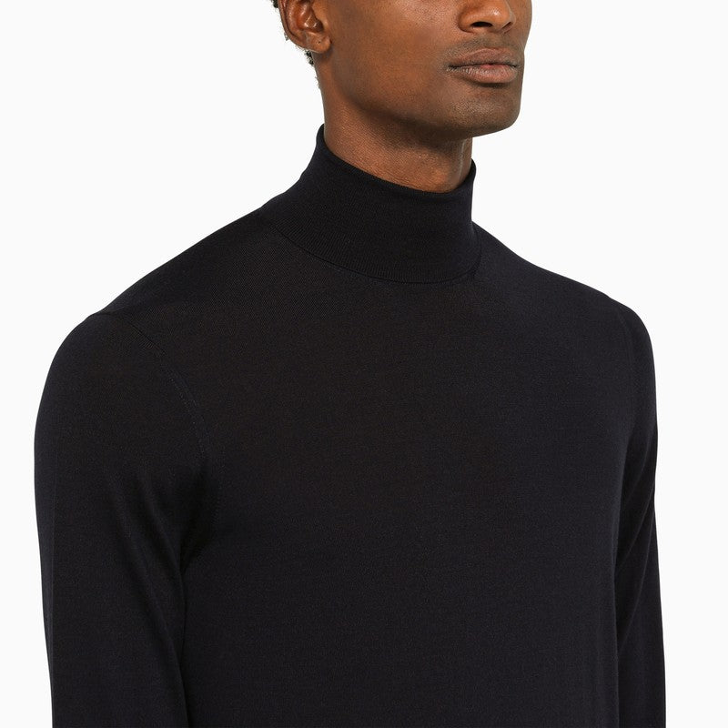 DRUMOHR Men's Merino Wool Turtle Neck Sweater