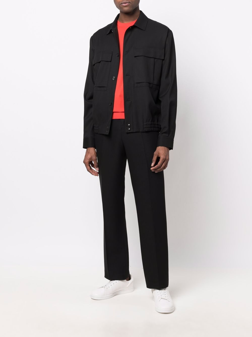 DRUMOHR Men's Cotton Long Sleeve Crew Neck Sweater