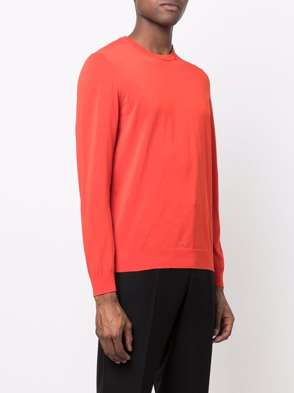 DRUMOHR Men's Cotton Long Sleeve Crew Neck Sweater