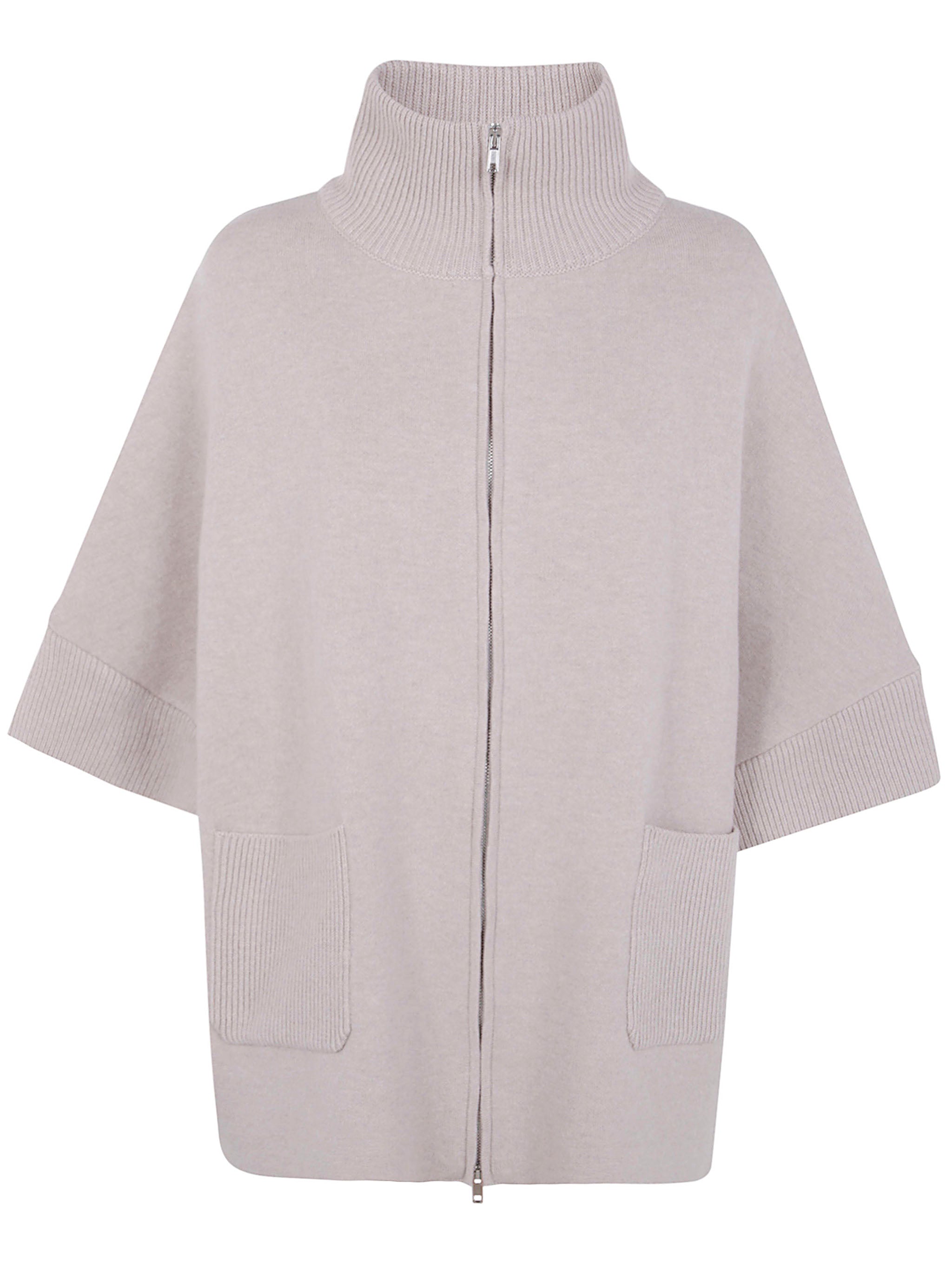 ANNECLAIRE Wool & Cashmere Knit Fabric Cape for Women