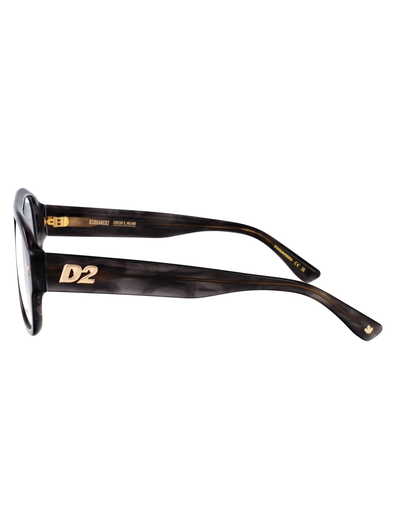DSQUARED2 Stylish Horn Acetate Optical Glasses for Men