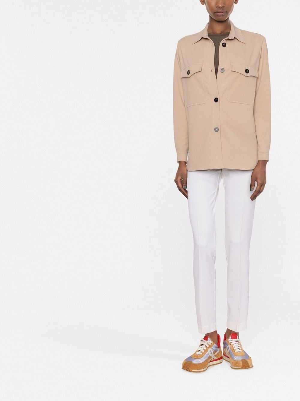 PAROSH Slim Trousers for Women - Classic Fit