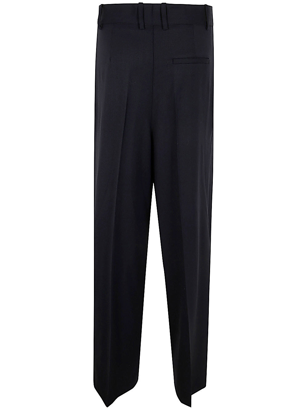 PAROSH Wide Leg Trousers with Pleats for Women - FW24