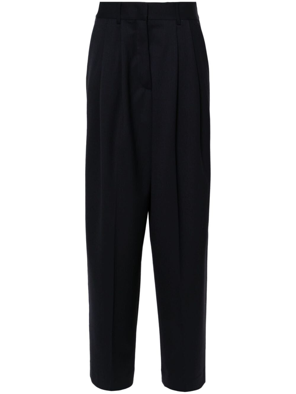 PAROSH Wide Leg Trousers with Pleats for Women - FW24