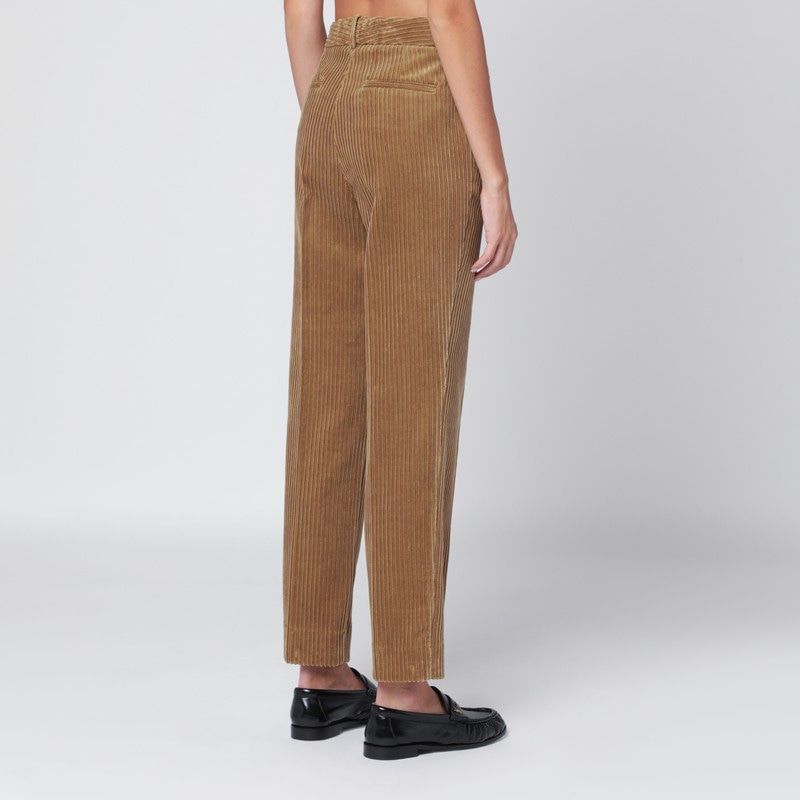 PAROSH Classic Corduroy Trousers for Women - FW25