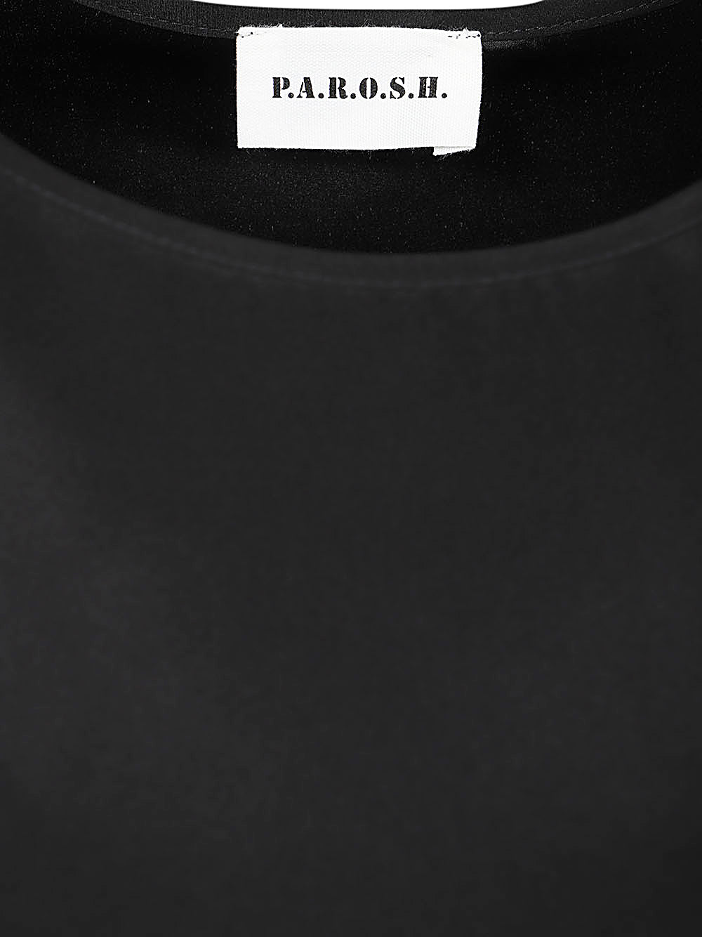 PAROSH Minimalist Sleeveless Silk Blouse