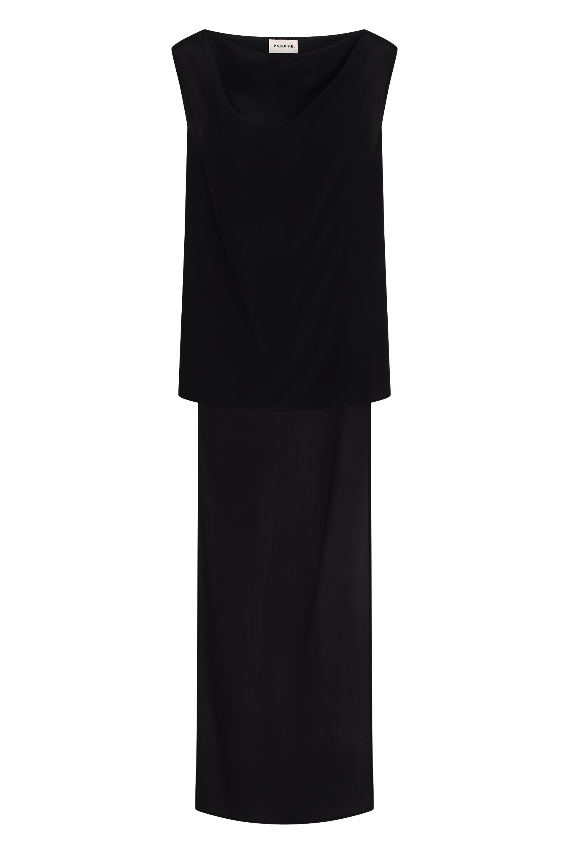 PAROSH Silk Blouse with Pussy-Bow Collar