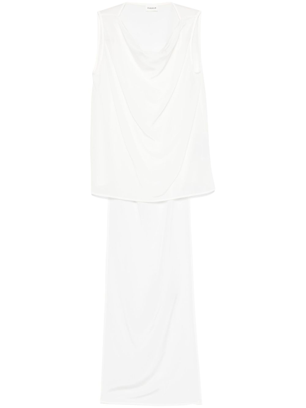 PAROSH Elegant Sleeveless Cowl Neck Top for Women