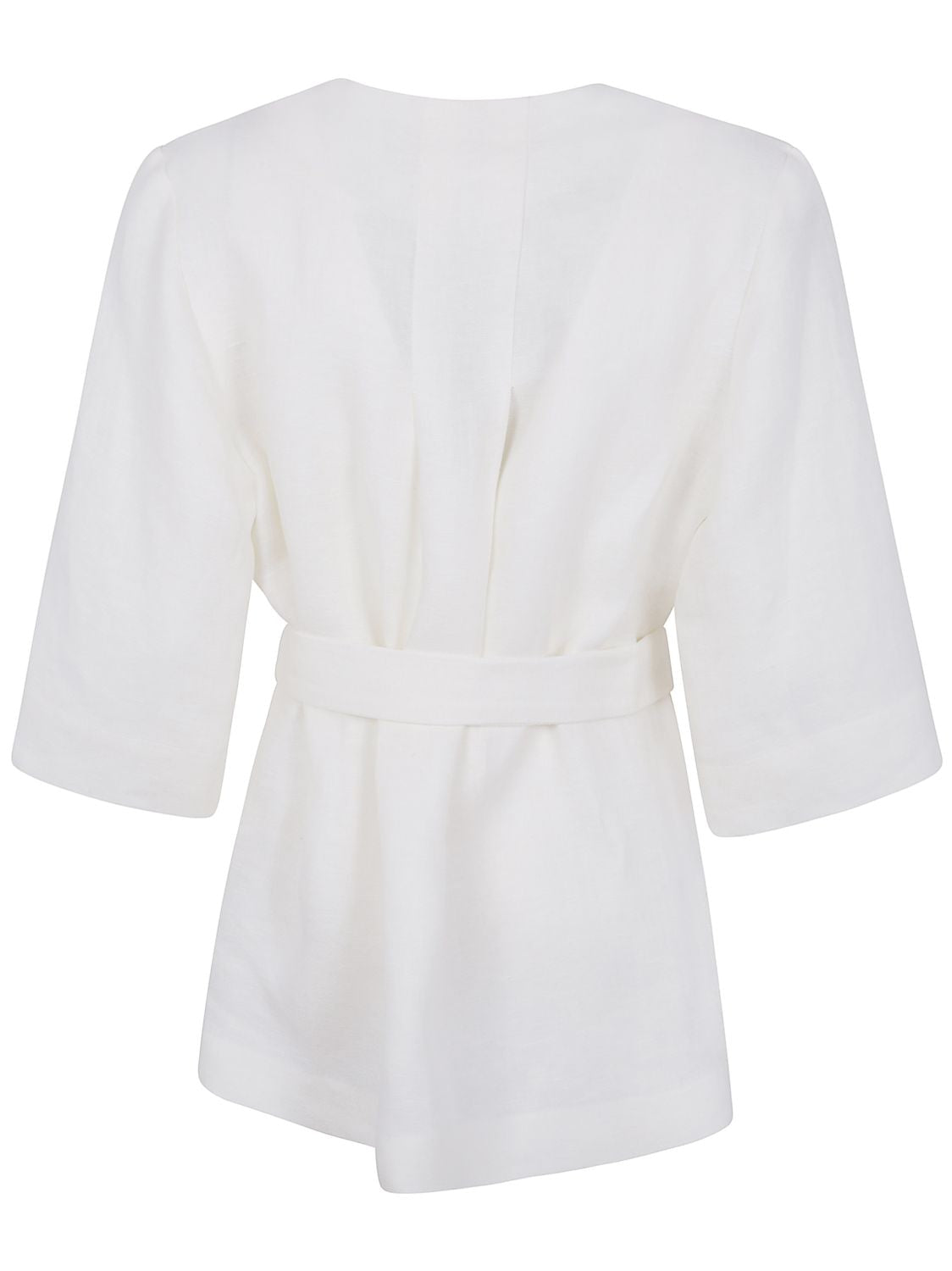 PAROSH Belted Blouse - SS25 Women's Fashion