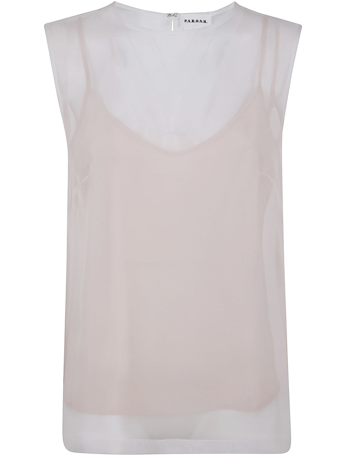 PAROSH Semi Sheer T-Shirt for Women - SS25 Collection
