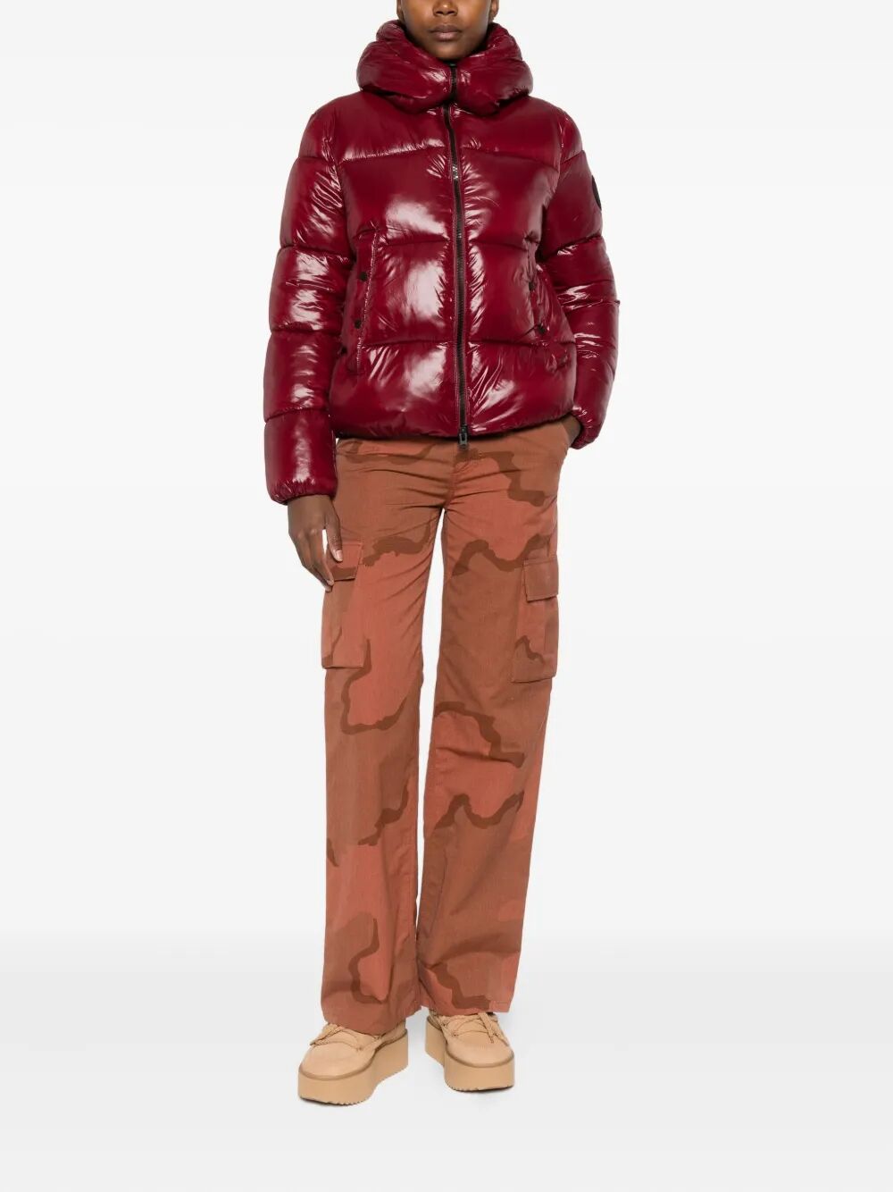 SAVE THE DUCK Mini Hooded Down Jacket for Women