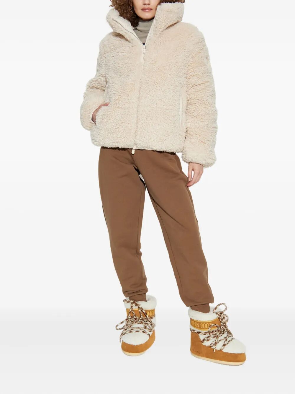 SAVE THE DUCK Shearling Down Jacket for Women