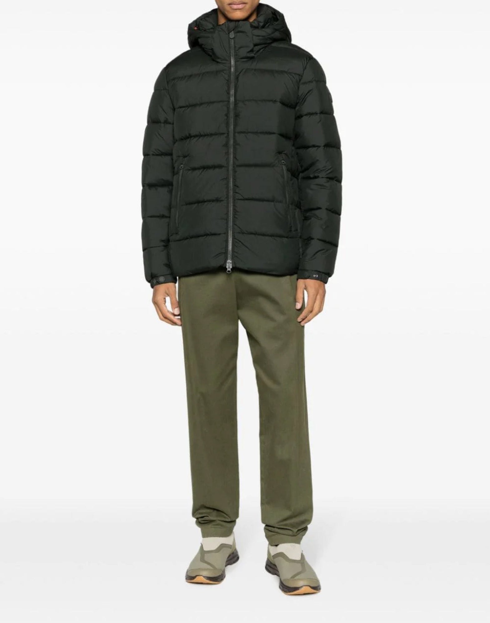 SAVE THE DUCK Men's Zip Closure Puffer Jacket