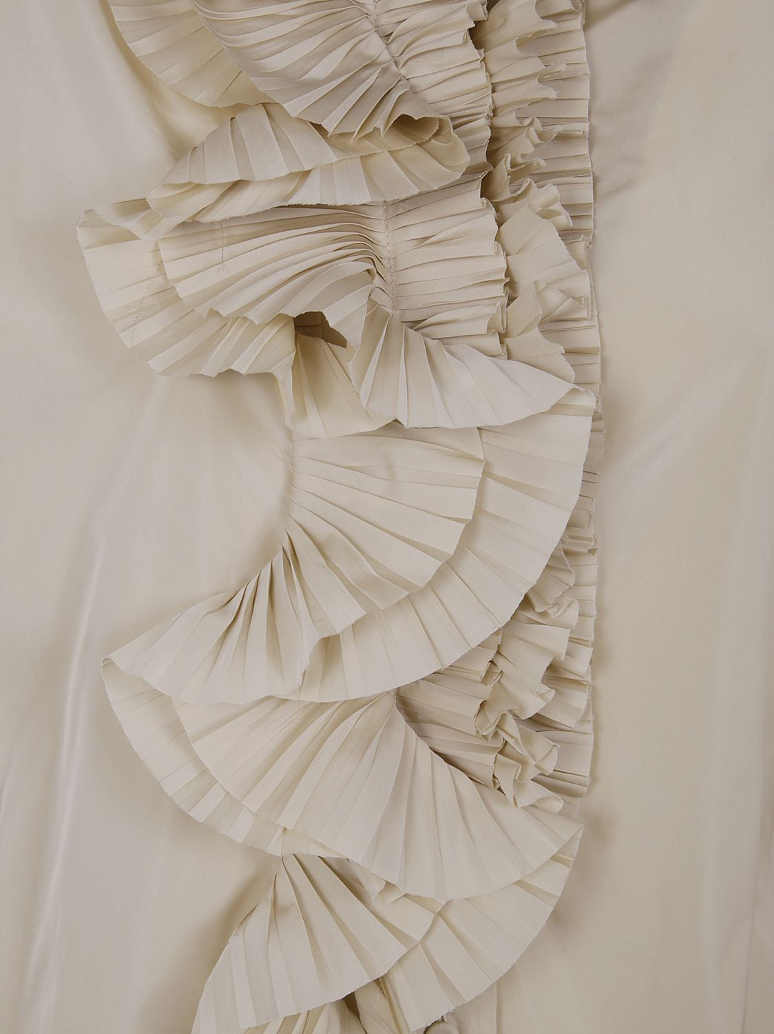 PAROSH Ruffle Detailing Mini Blouse