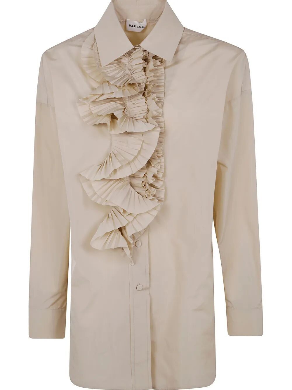 PAROSH Ruffle Detailing Mini Blouse