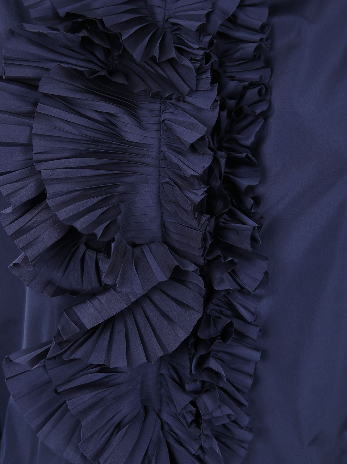 PAROSH Ruffle Detail Mini Shirt