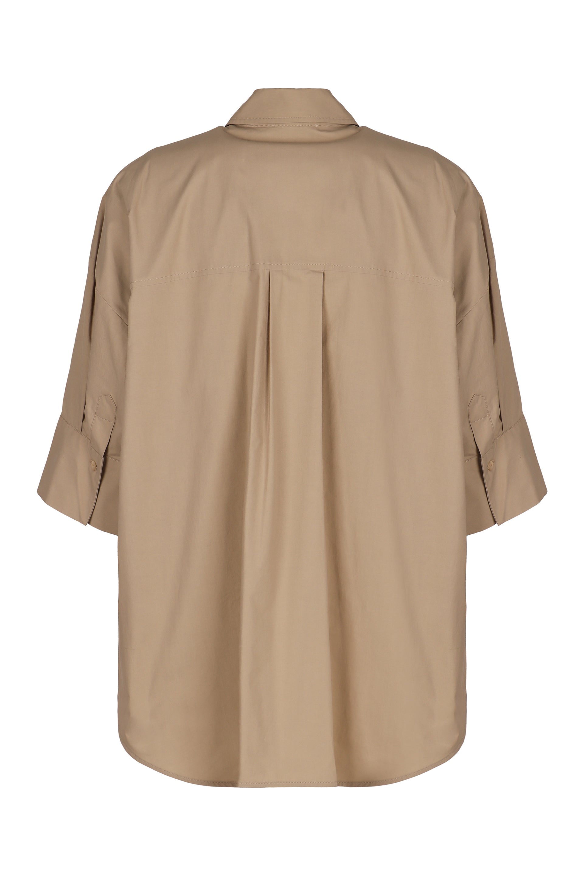 PAROSH Sequin Embellished Cotton Shirt