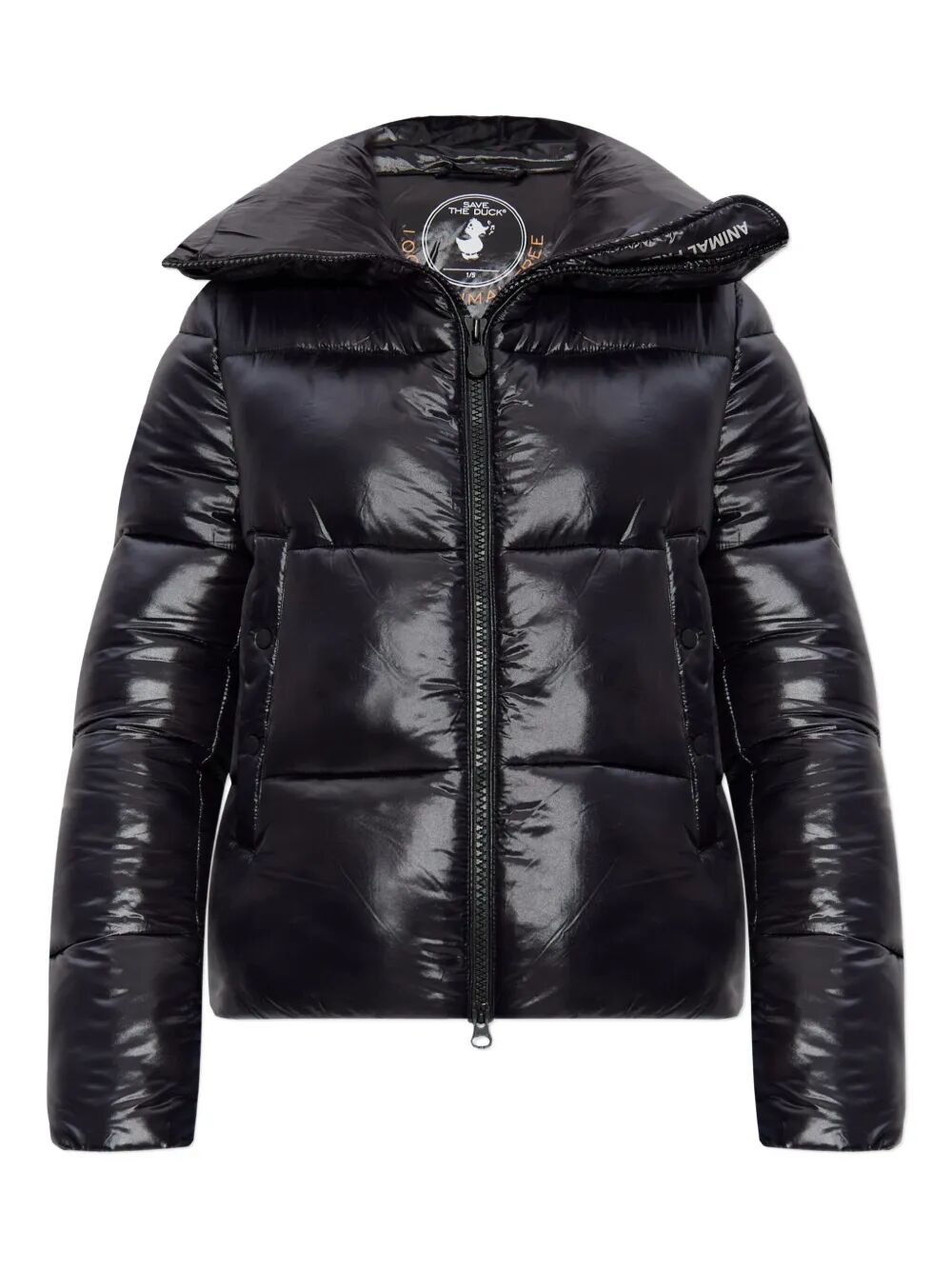 SAVE THE DUCK Isla Mini Down Jacket with Glossy Finish