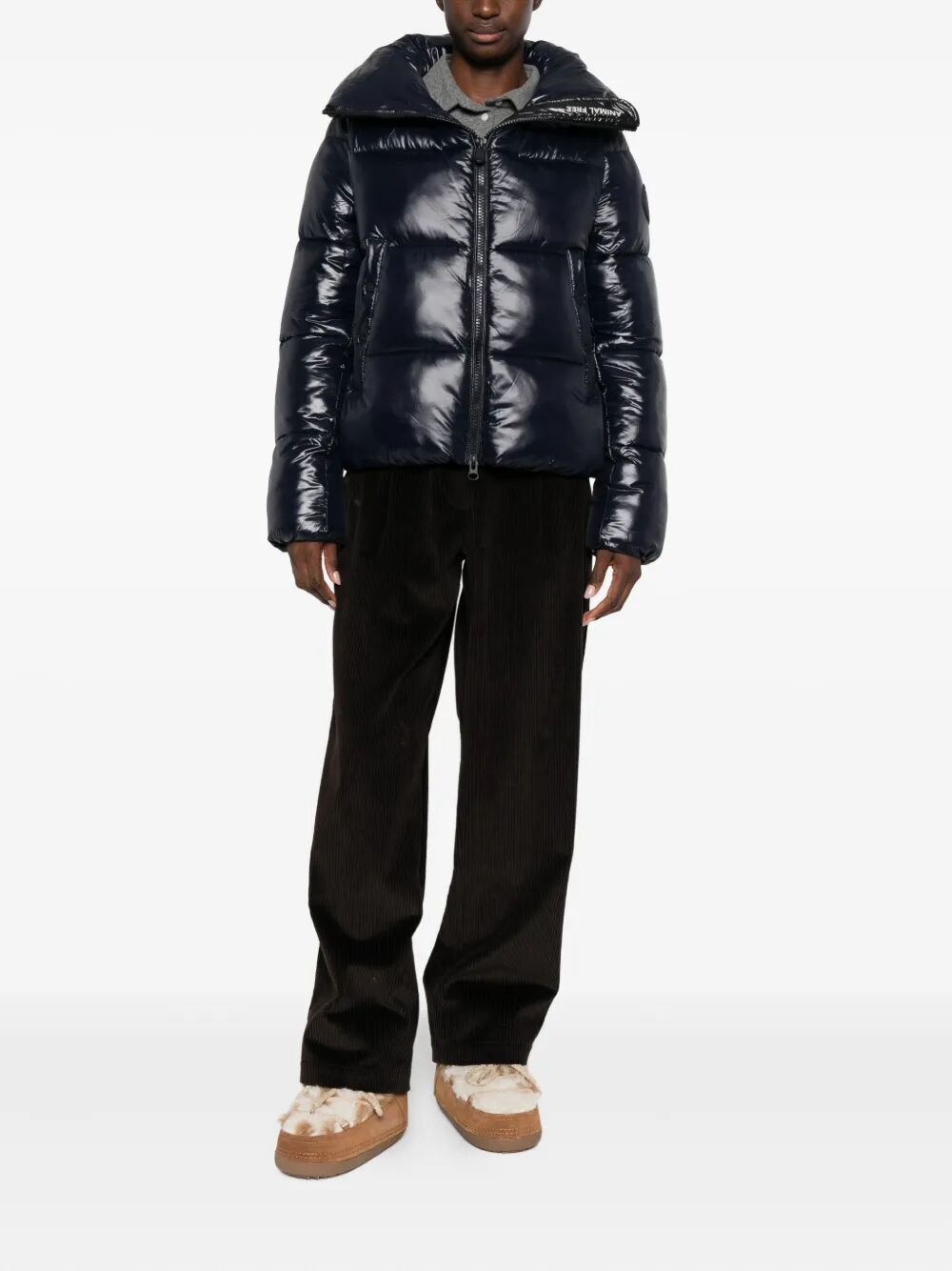 SAVE THE DUCK Isla Down Jacket with Laqué Finish for Women