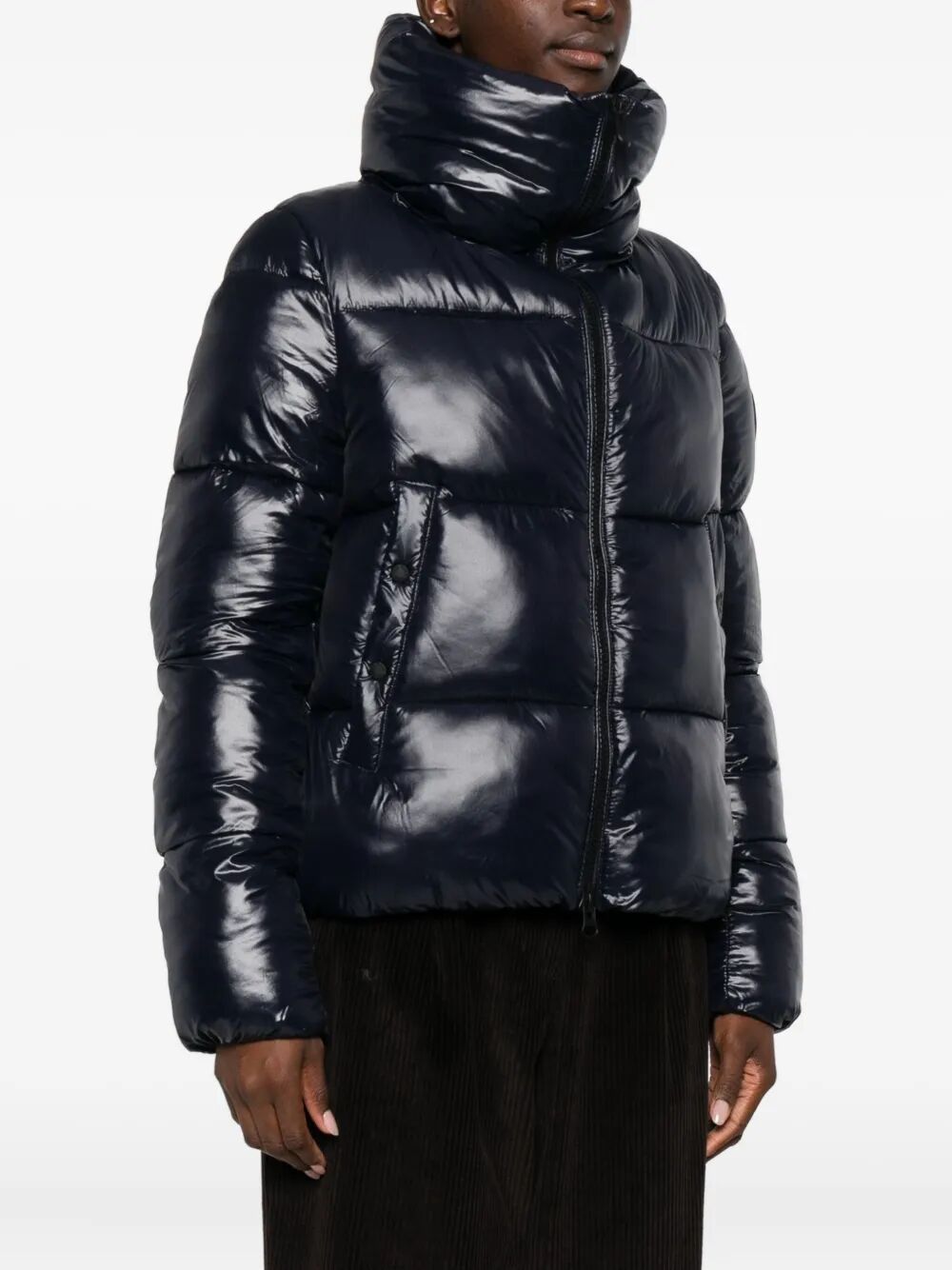 SAVE THE DUCK Isla Down Jacket with Laqué Finish for Women