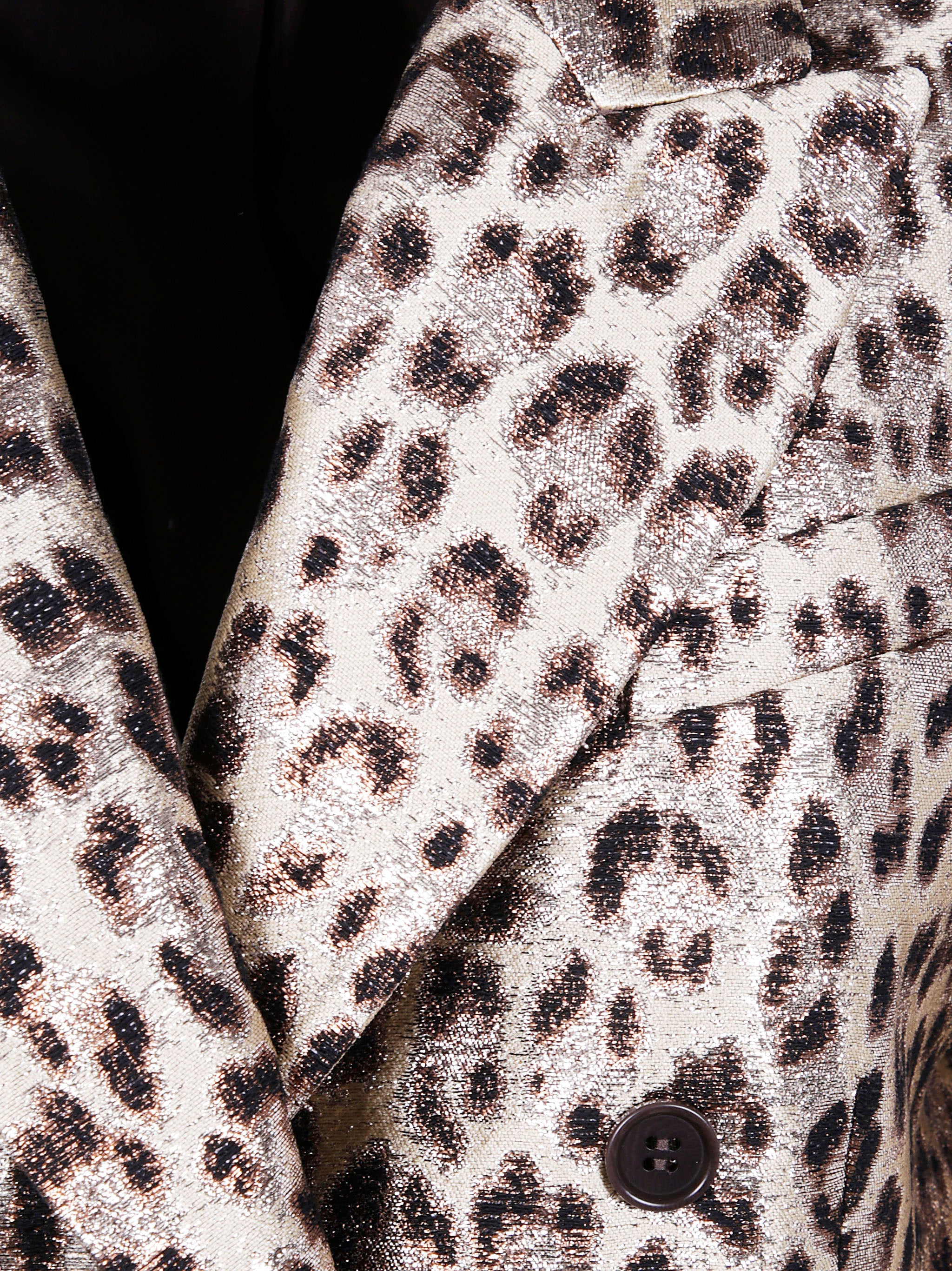 PAROSH Jacquard Lurex Jacket for Women - Metallic Finish