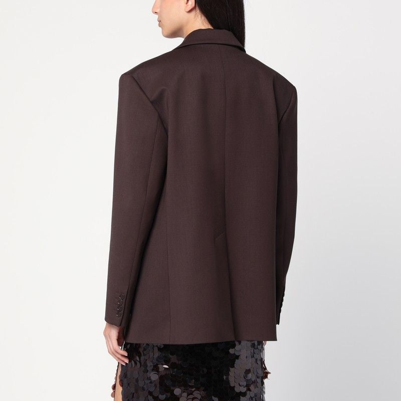 PAROSH Single-Breasted Wool Jacket for Women - FW25 Collection