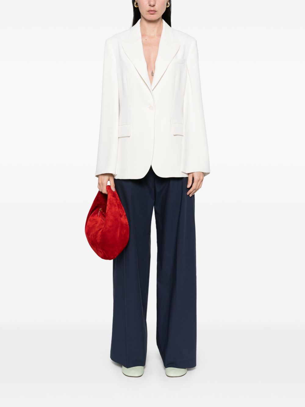 PAROSH Single-Breasted Blazer Jacket