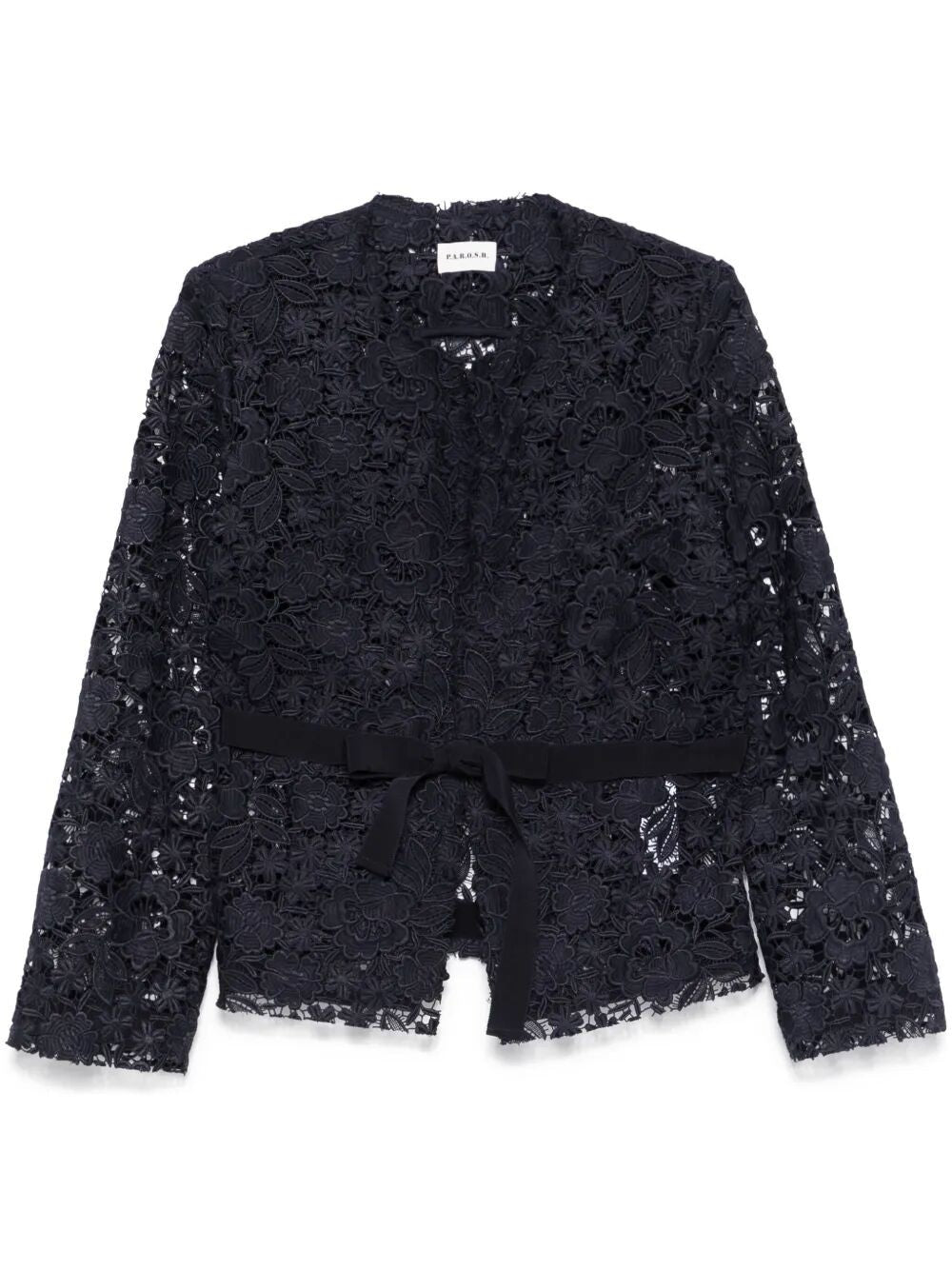 PAROSH Floral Lace Mini Jacket