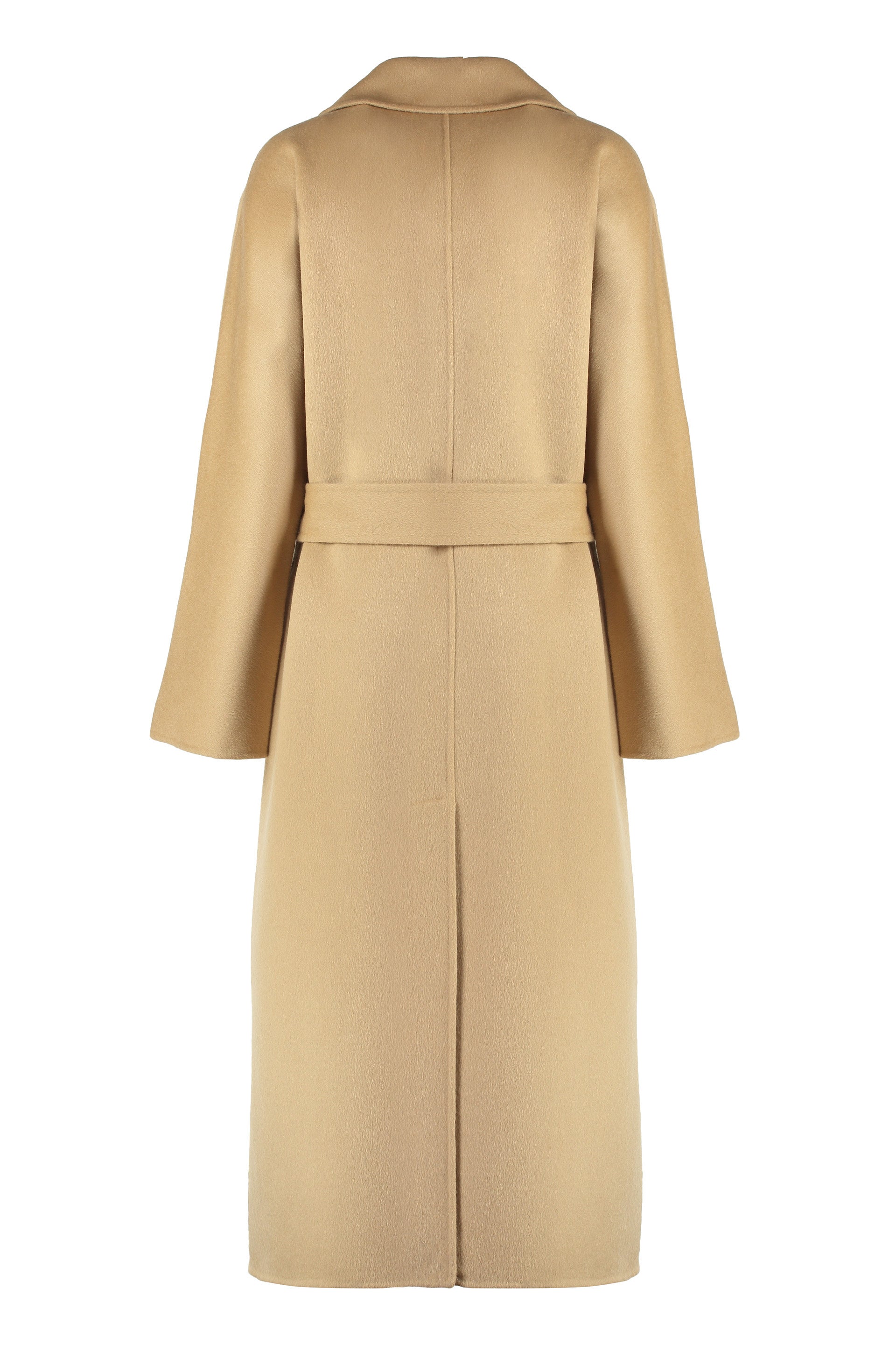 PAROSH Elegant Women's Wool Jacket with Coordinated Waist Belt