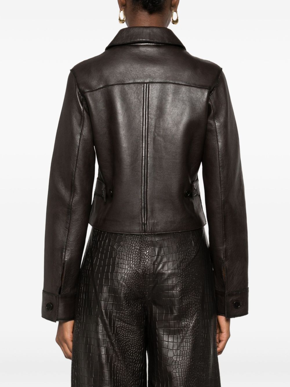 PAROSH Women’s Luxe Leather Jacket