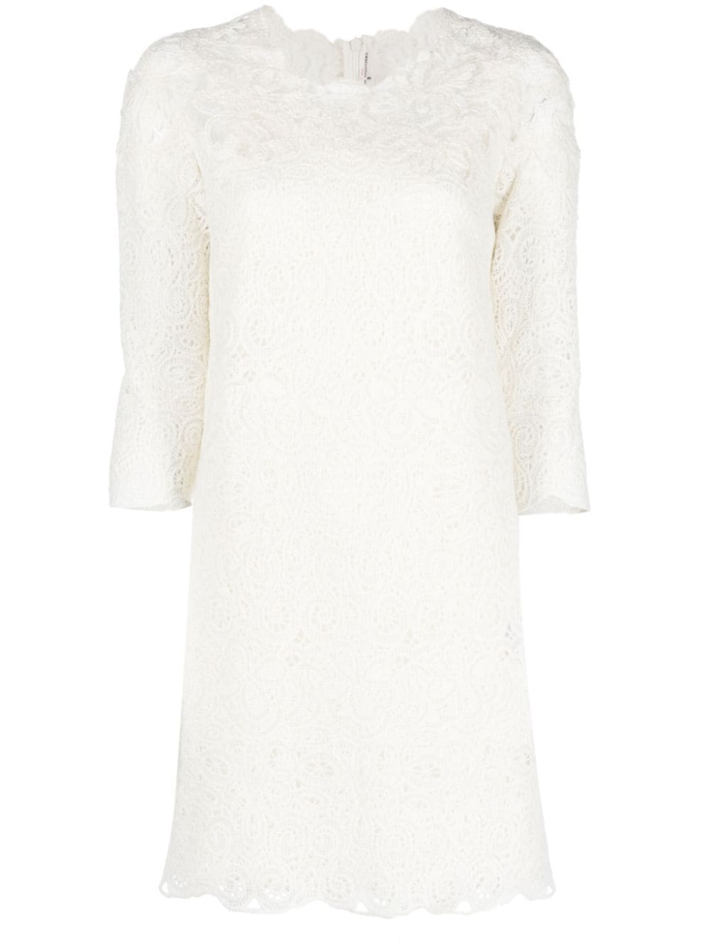 ERMANNO SCERVINO Chic Wool Blend Shift Mini Dress