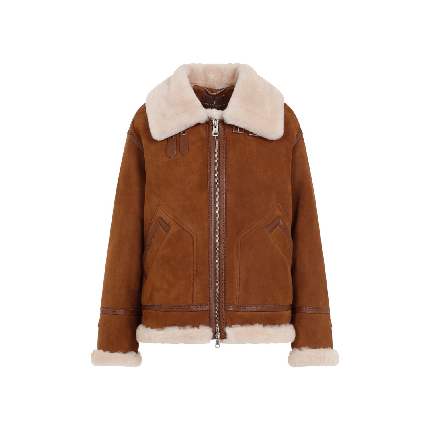 ERMANNO SCERVINO Shearling Jacket for Women - FW24 Collection