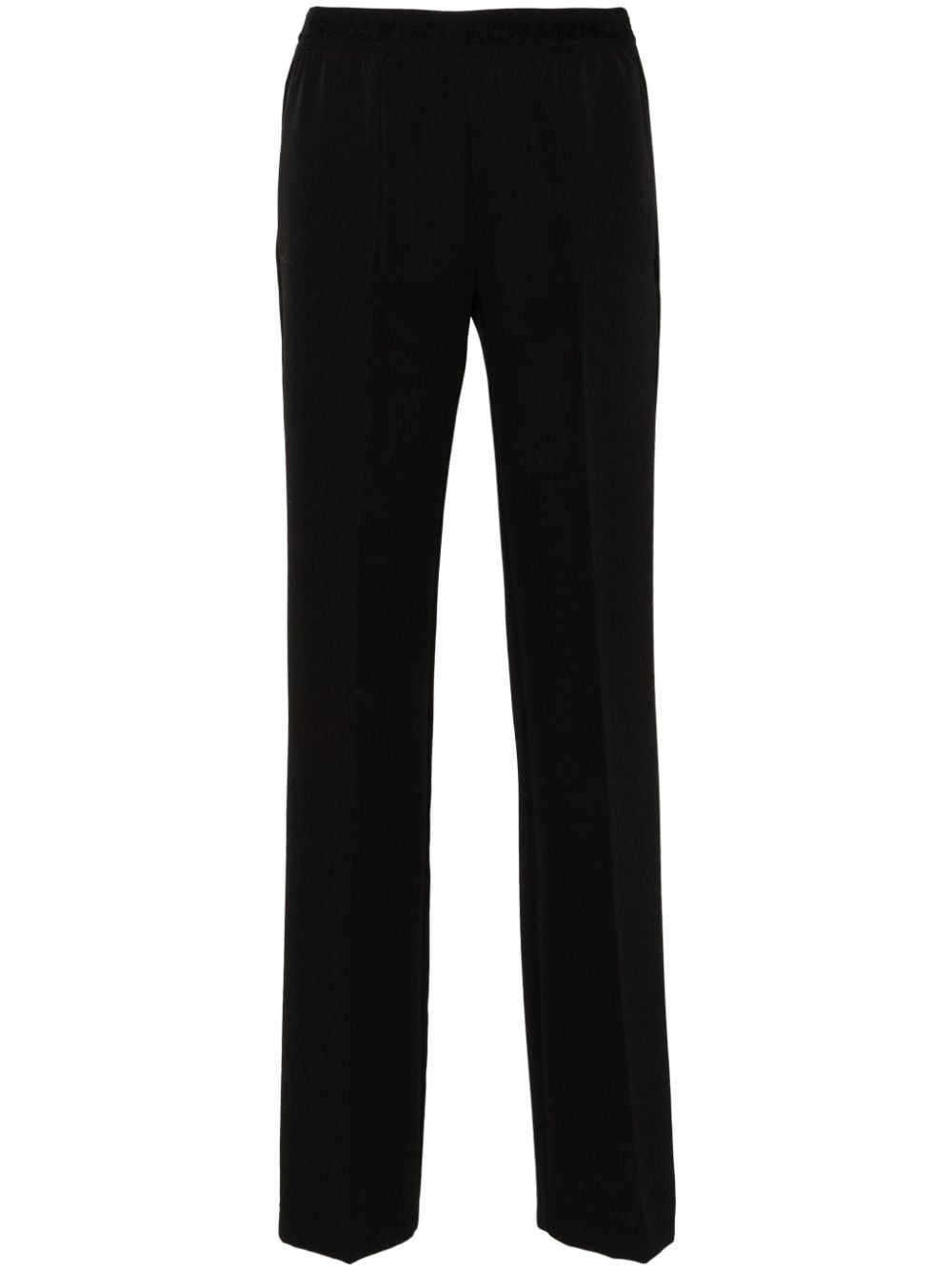 ERMANNO Slim Trousers with Logo Waistband for Women