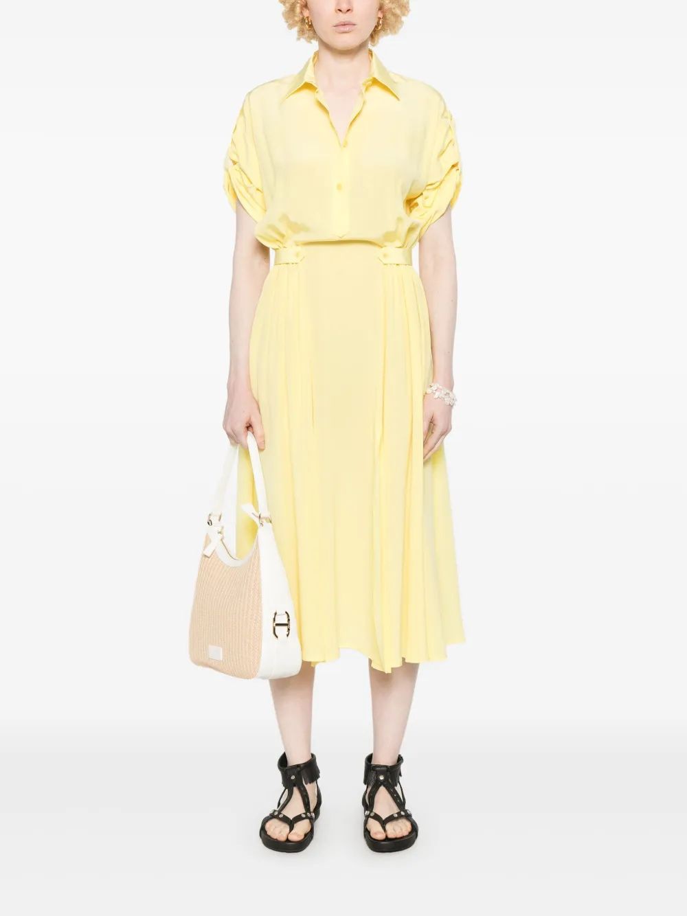 ERMANNO SCERVINO Silk Midi Dress for Women - SS25 Collection