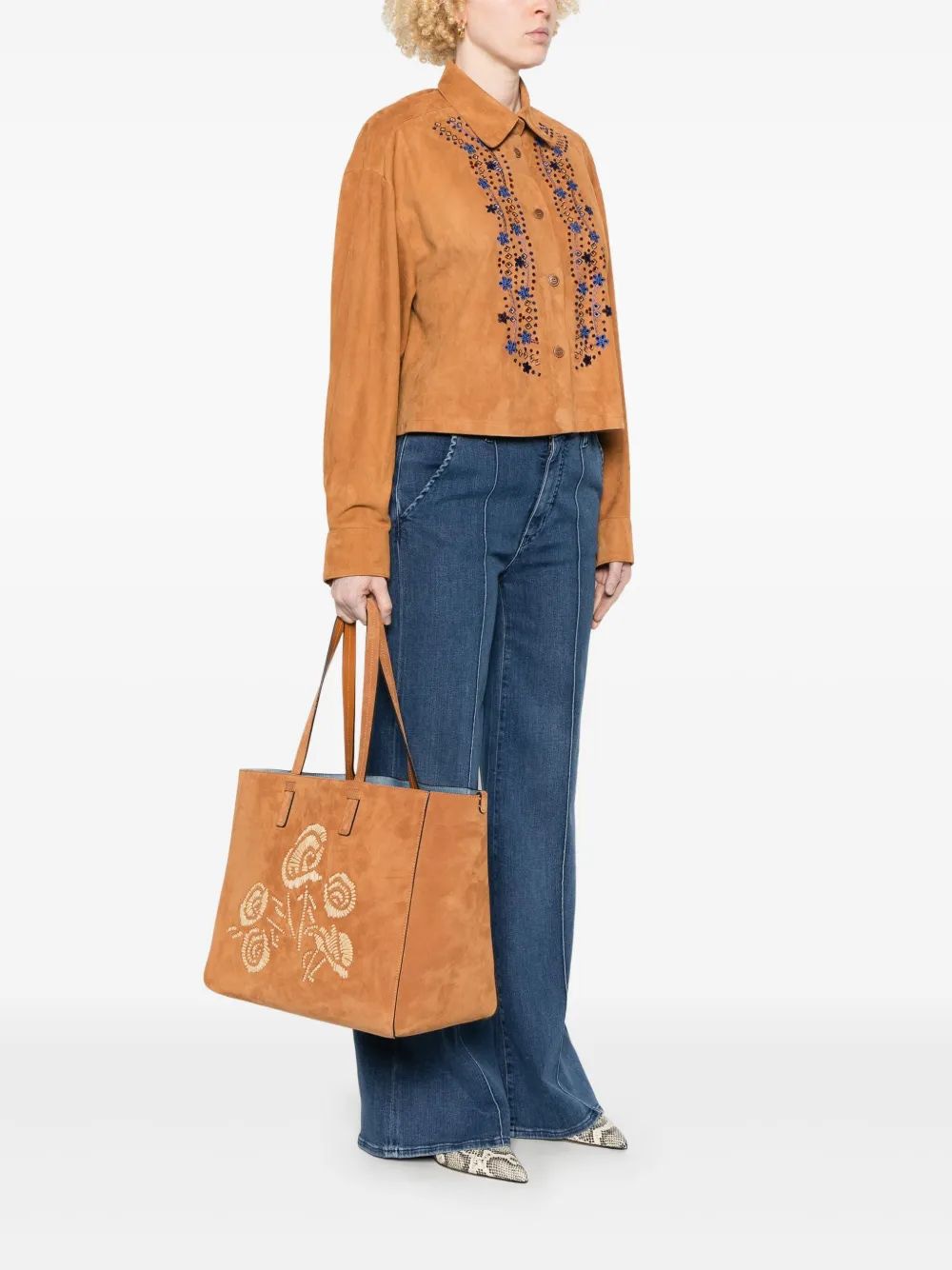 ERMANNO SCERVINO Embroidered Tote Handbag