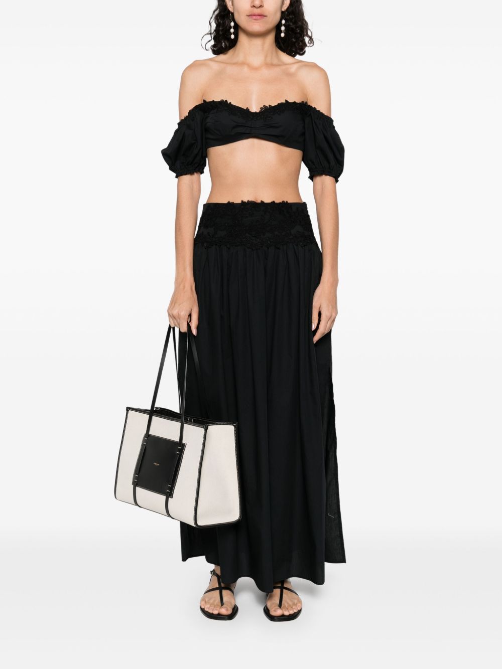 ERMANNO SCERVINO Lace Detail Cotton Top for Women