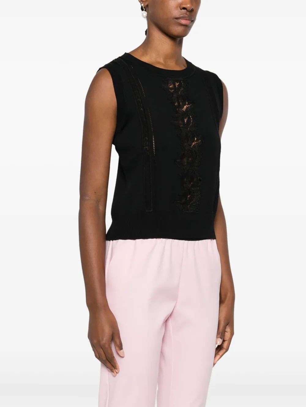 ERMANNO Lace Detail Mini Top