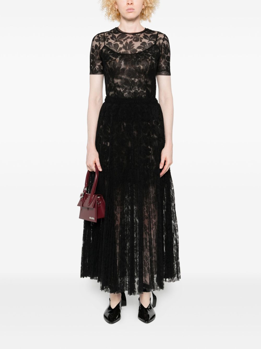 ERMANNO SCERVINO Floral Lace Mini Top for Women