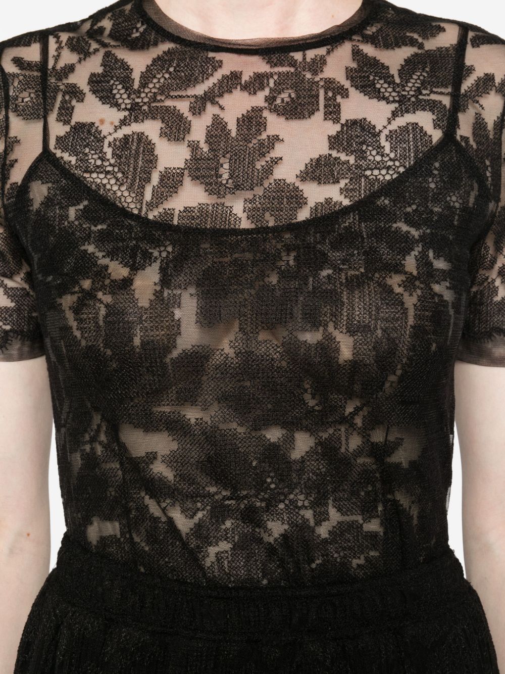 ERMANNO SCERVINO Floral Lace Mini Top for Women