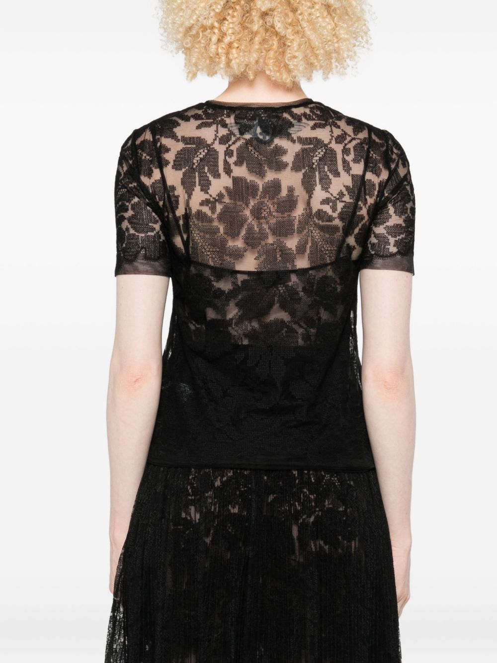 ERMANNO SCERVINO Floral Lace Mini Top for Women