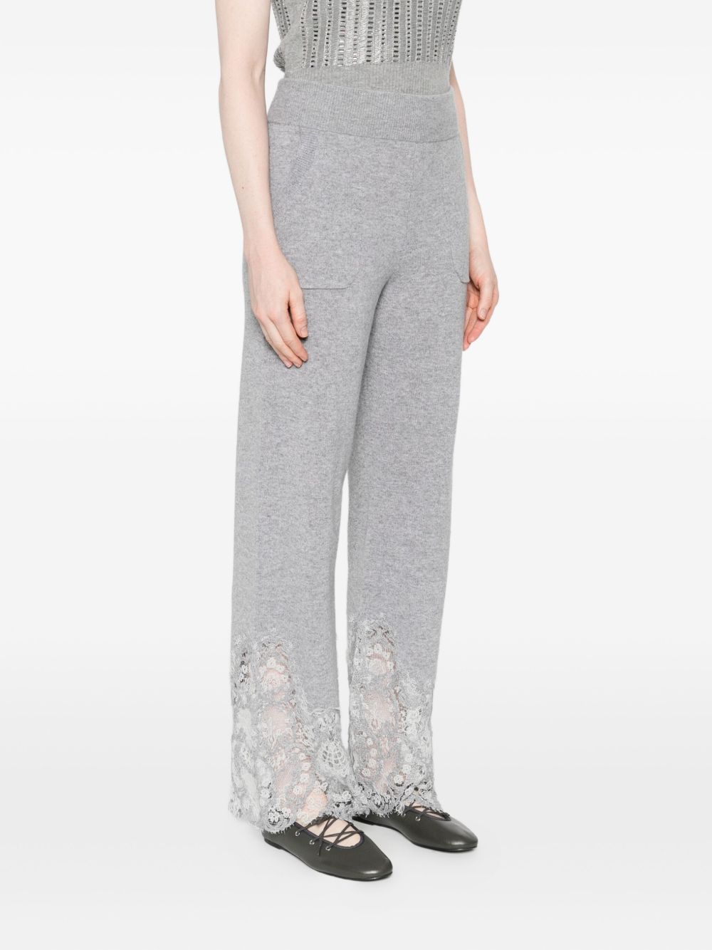 ERMANNO SCERVINO Elegant Lace Cashmere Trousers - Women's FW25