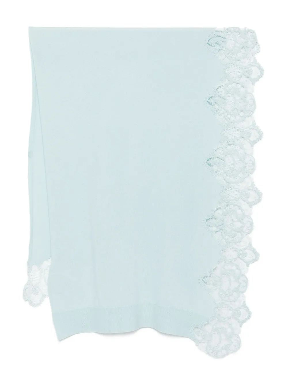 ERMANNO SCERVINO Luxe Cashmere Scarf with Lace Trim - Women’s Accessories