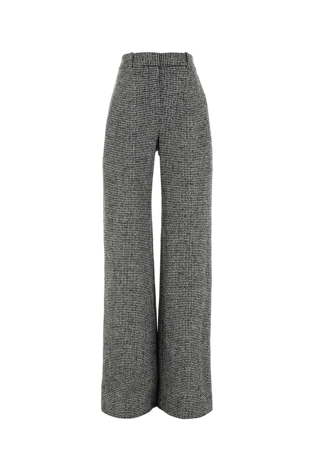 ERMANNO SCERVINO Embroidered Wool Blend Palazzo Pant for Women