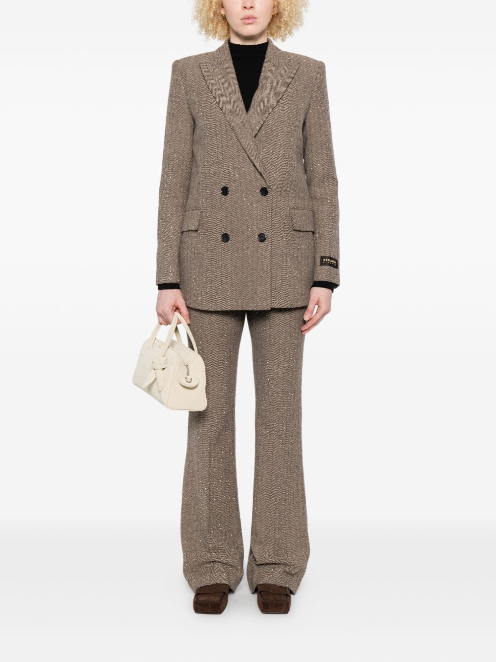 ERMANNO Silk Nylon Mini Jacket for Women - FW25 Collection