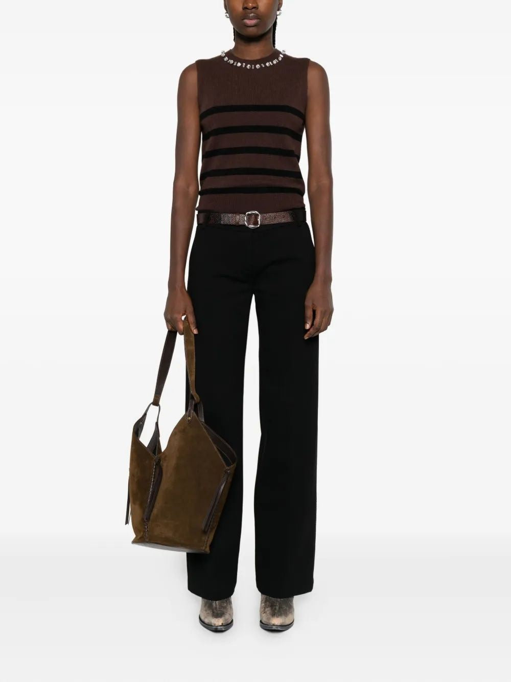 ERMANNO Chic Viscose Pants for Women - FW25 Collection