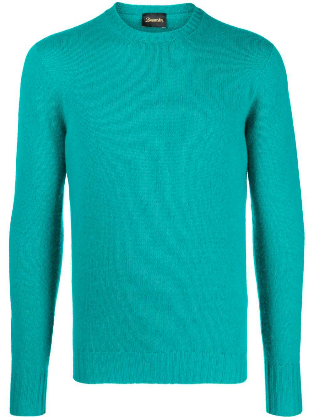 DRUMOHR Long Sleeve Crew Neck Sweater - Men's Fashion Essential